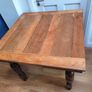 1930's Oak draw leaf extending table (small project) Image 2