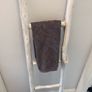 Solid Wood Whitewashed Decorative Ladder Image 4