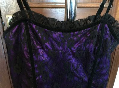 New Purple/Black Lace Dress