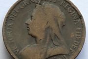 1899 Halfpenny Victorian bronze coin