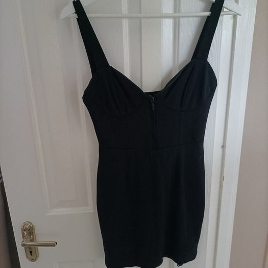 Black strap dress size 8