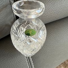 Heritage Irish Crystal small bulbous crystal vase.