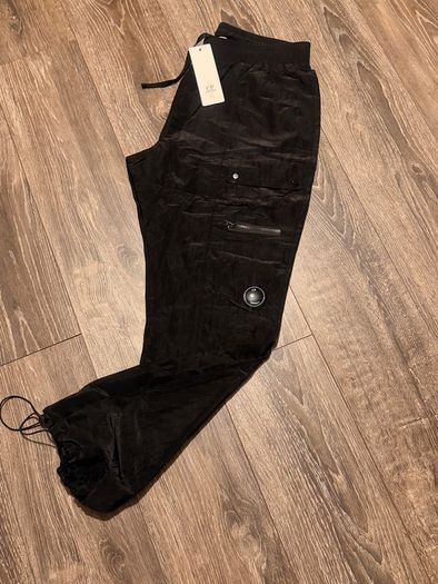 C P Company Black Cargo Joggers