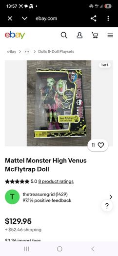 doll monster high Raqual