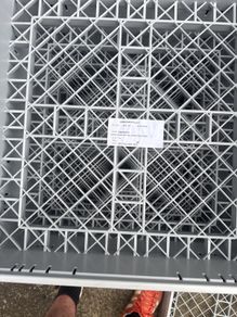 500x 500 mm open glasswasher trays new