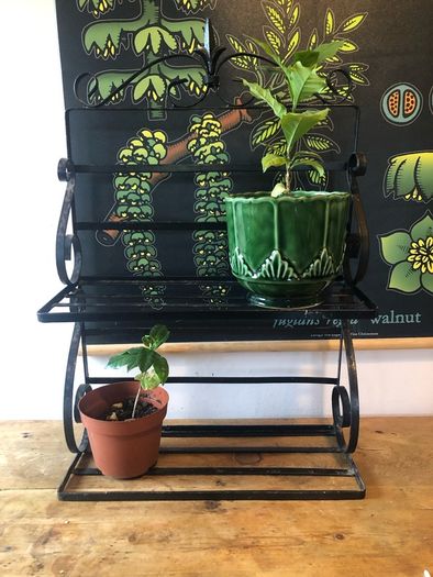 Wrought iron shelf