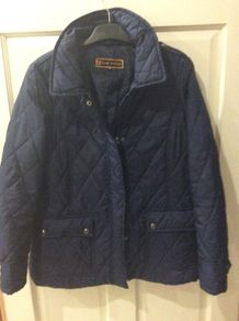 Navy Quilted  Jacket