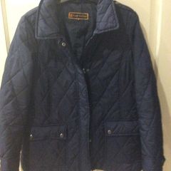Navy Quilted  Jacket