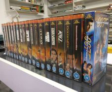 James Bond 19 Movie VHS Collection