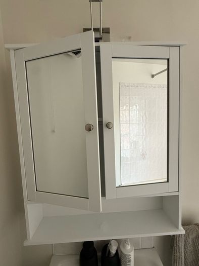 Mirrored bathroom cabinet