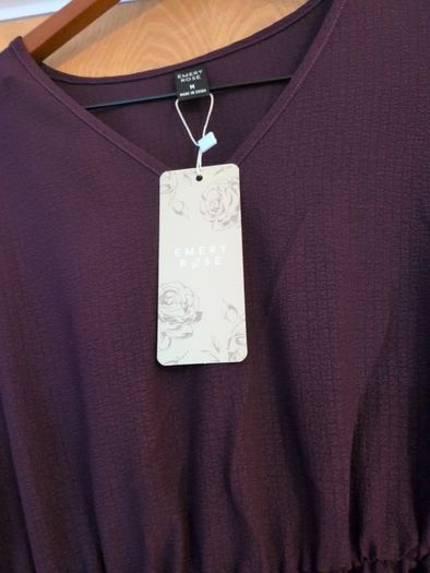 Emery Rose Plum Dress.  S- M-  B.N.W.T