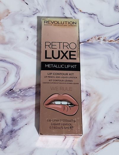 Revolution Retro Luxe Metallic Lip Kit - We Rule - New