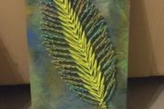 handmade string art feather