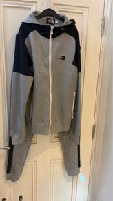 Grey & Black Full Tracksuit Set Size Small