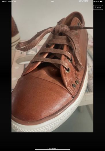 trainers  Carl scarpa tan leather trainers size 40