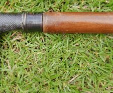 Vintage HORSE HEAD Walking Stick Brass Handle