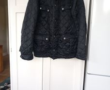 Barbour International Black Quilted Jkt. L. M/F