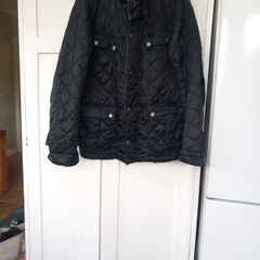 Barbour International Black Quilted Jkt. L. M/F
