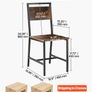 Dining Chairs Set of 4 with Metal Frame and Backrest, Easy to Assemble Leather Side Chair Image 3