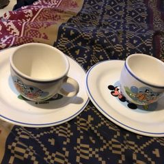 1998 Mickey Mouse Ceramic Cups and saucers