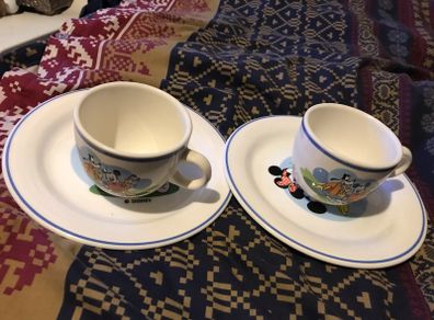 1998 Mickey Mouse Ceramic Cups and saucers