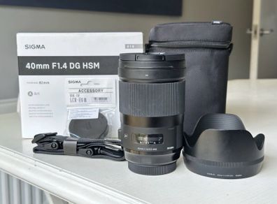 Sigma Art 40mm Fl.4 DG HSM Canon EF Mount Cine Lens - Black