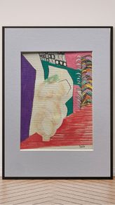 Original art Original Figurative Artwork on paper A4 Mounted contemporary Irish Art abstract painting