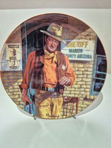 John Wayne "American Legend" Franklin Mint Collector Plate Mint Condition