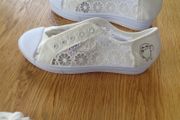 Ladies White, Summer Lightweight Soft Trainers for Sale