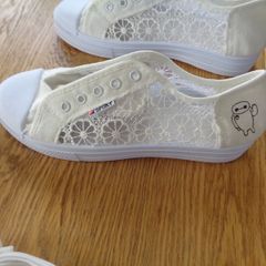 Ladies White, Summer Lightweight Soft Trainers for Sale