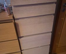 IKEA MALM 6 Drawer Chest with Jewellery Storage & Mirror