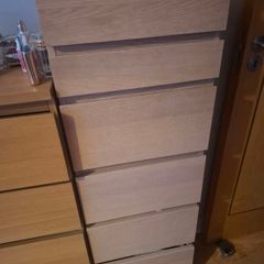 IKEA MALM 6 Drawer Chest with Jewellery Storage & Mirror