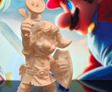 3D Printed Super Mario In A Zelda Outfit