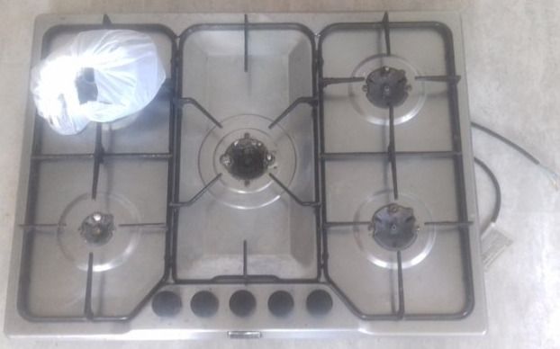Stoves 5-burner gas hob - stainless steel