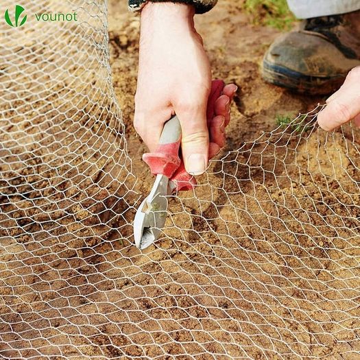 Chicken Wire Mesh Roll, Galvanized Hexagonal Wire Mesh Fencing, Wire Poultry Netting, 1m x 50m, Hole Size: 25mm, Silver