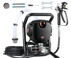 Stand Airless Paint Sprayer, 750W 3000PSI High Efficiency Electric Airless Sprayer, Fine And Even Painting Effect, Handheld Paint Sprayers for Home Interior and Exterior Furniture and Fences