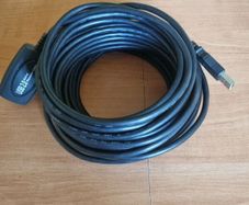USB 2.0 Active Repeater Cable, specifically a PTC 32Ft (roughly 10 meters) model designed to extend USB signal range