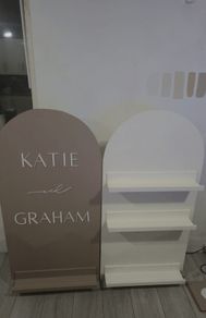 wedding Prosecco wall welcome sign
