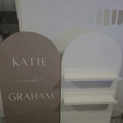wedding Prosecco wall welcome sign