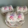 Set of six Royal crown Derby coffee cups and saucers Image 8