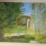 Original Impressionist Garden Landscape Painting  Signed  M Murphy Image 3