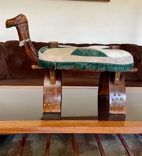 MCM Uber Kitsch Retro North African Footstool Childs Chair 1960s