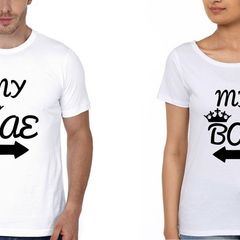 My Bae And My Boo Love Couple T-shirts Great Gift Present For Valentines Day Idea