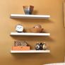 3 Pack Floating Shelves,Wall Mounted Shelf with Invisible Brackets,Wall Decor Display Shelves Storage Unit Image 3