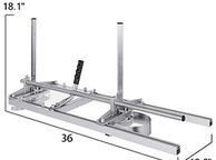 main image for ad Chainsaw Mill Planking Milling 36 Inch Guide Bar Wood Lumber Cutting Portable Sawmill Aluminum Steel Chain Saw Mill