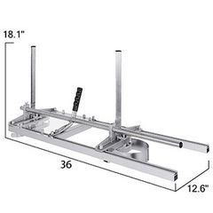 Chainsaw Mill Planking Milling 36 Inch Guide Bar Wood Lumber Cutting Portable Sawmill Aluminum Steel Chain Saw Mill