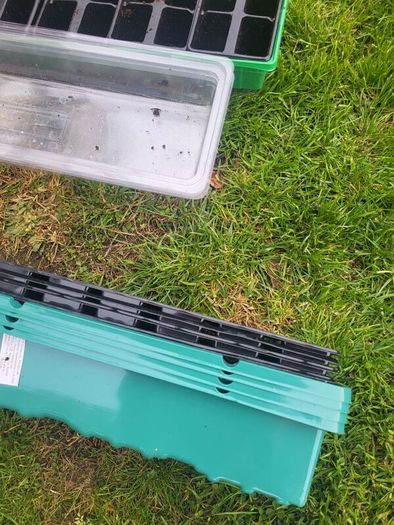 Hanging flower pots and seeding boxes