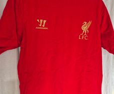 Vintage 2012/13 Liverpool FC Warrior Training Tee - Size M (Near Mint)