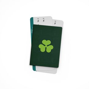Aer Lingus Retro Shamrock Passport Holder Cover