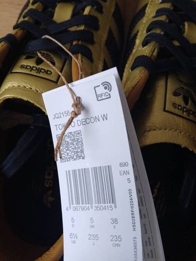 Adidas Tokyo Decon W Gold/Black - UK 5 / EU 38 - Brand New in Box